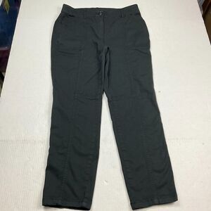 Chicos Slim Ankle Chino Pants FADED Black Casual Everyday Zip Up Size 0.5 6